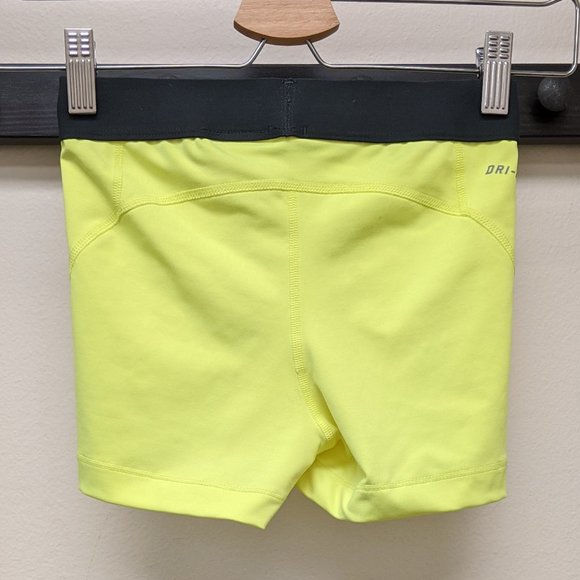 39% OFF — Nike Pro Athletic Shorts Yellow Grey - Picture 2 of 4